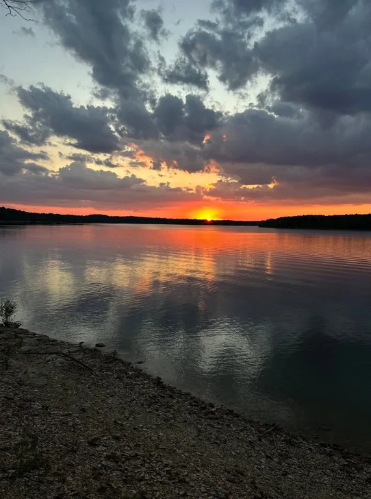 An Arkansas lake at sunset